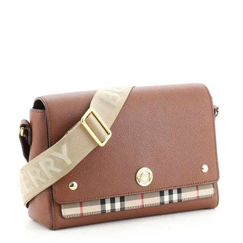 burberry canvas check chester bag vintage|burberry check note crossbody strap.